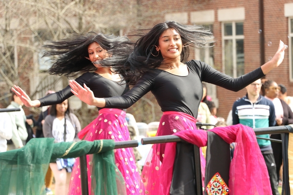 Dancers at Trinity's Holi Festival in 2023.